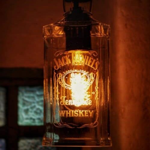 Lampara de la botella Jack Daniels