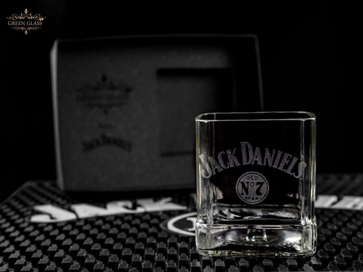 Original handmade JAck Daniels glass gift