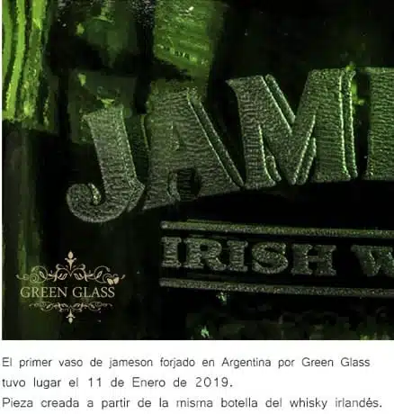 Personalización vaso whisky Jameson