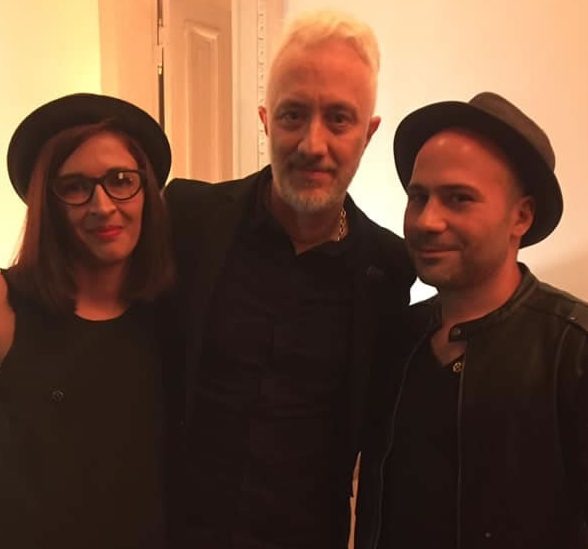 إيلي مع Lanchi و Andy kusnetzoff في Chivas House Argentina 2018