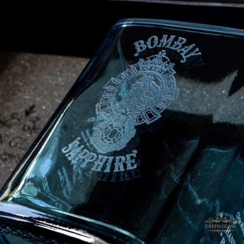 Vaso Bombay Sapphire Green Glass