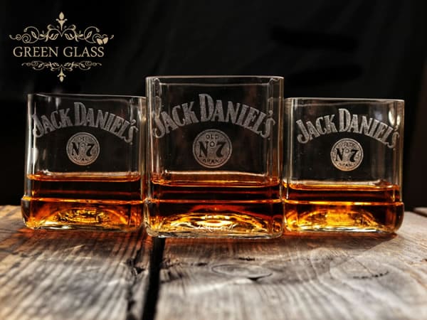 Vaso de Jack Daniels Green Glass
