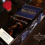 Bottle of Johnnie Walker Blue whiskey Argentina edition