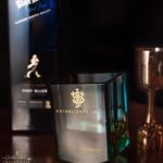 Dizzy Johnnie Walker blauw whiskyglas