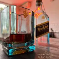 Vaso de Blue Label Botella Johnnie Walker Azul