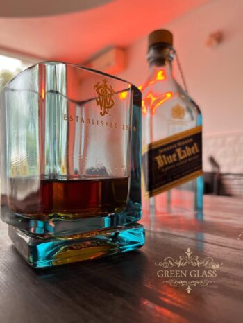 Vaso de Blue Label Botella Johnnie Walker Azul