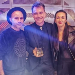 Richard Coleman, Lanchi y Eli Moreno en Whisky Live Buenos Aires