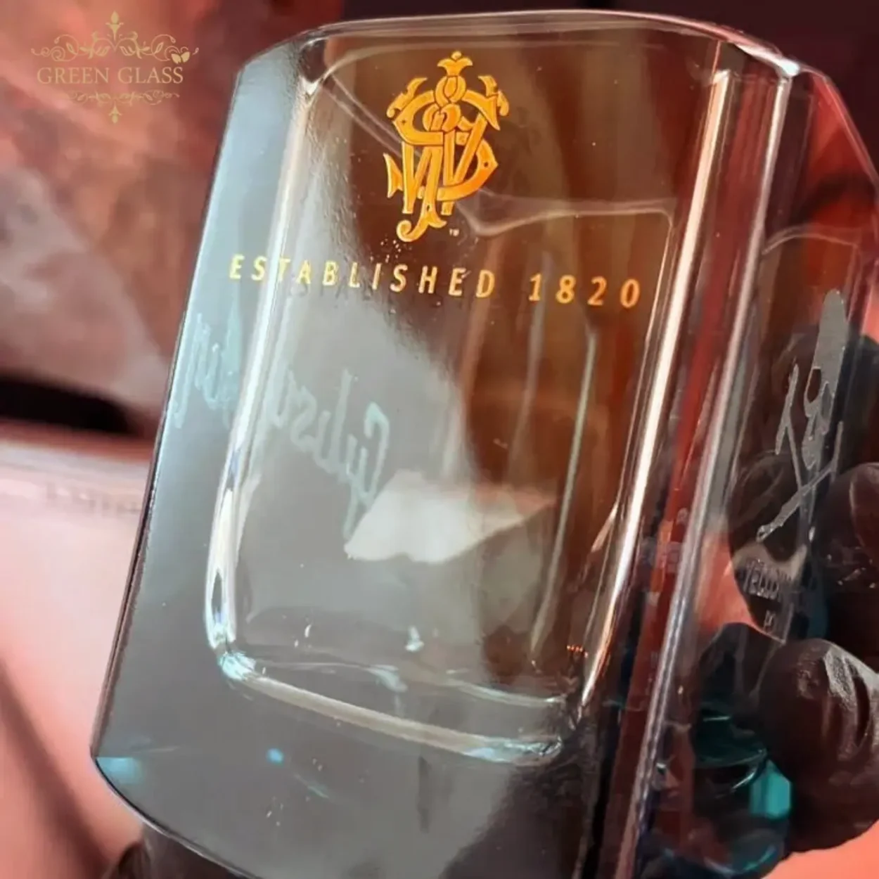 Vaso de whisky premium Johnnie Walker Blue label regalo empresarial edición Green Glass