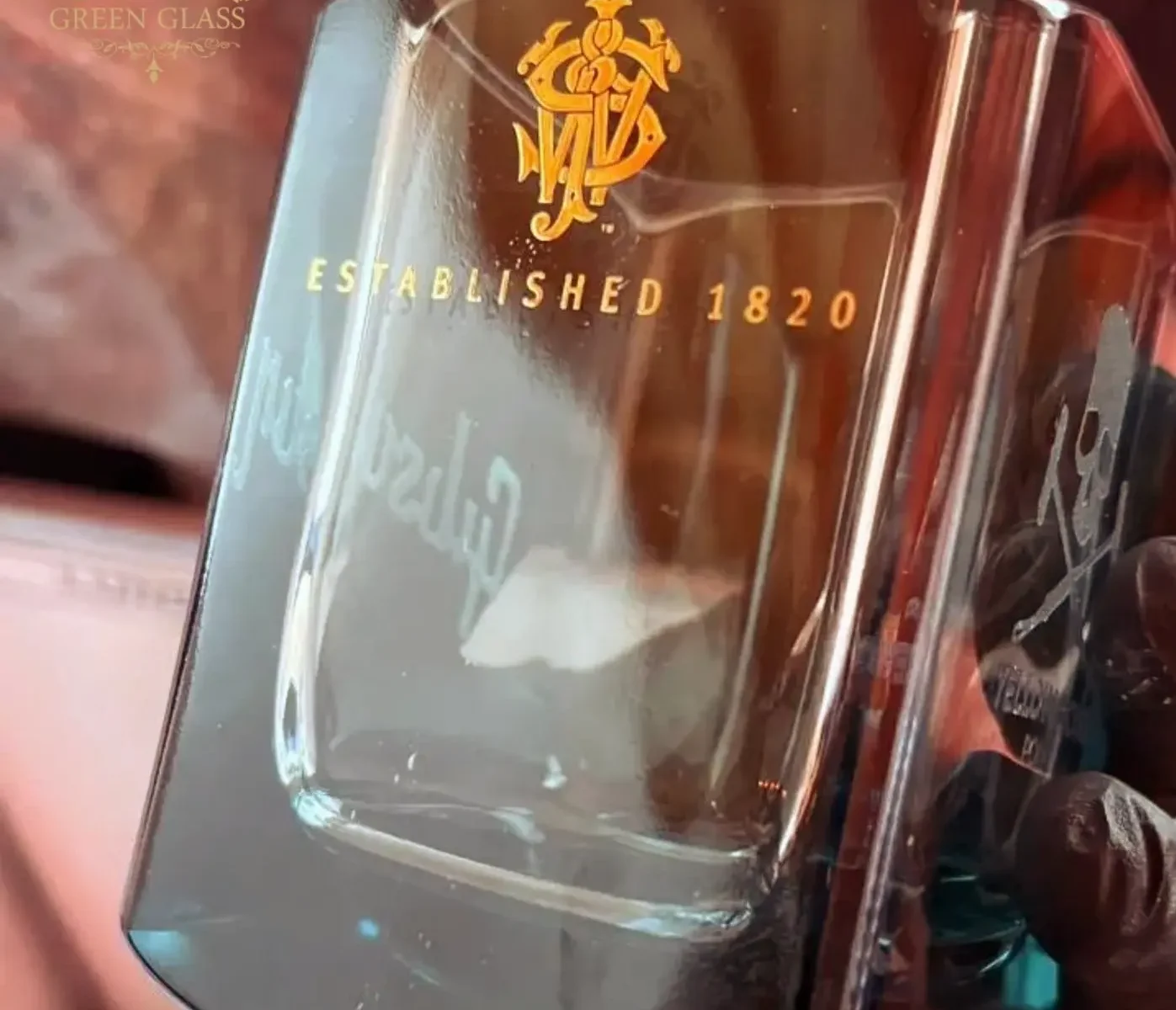Vaso de whisky premium Johnnie Walker Blue label regalo empresarial edición Green Glass