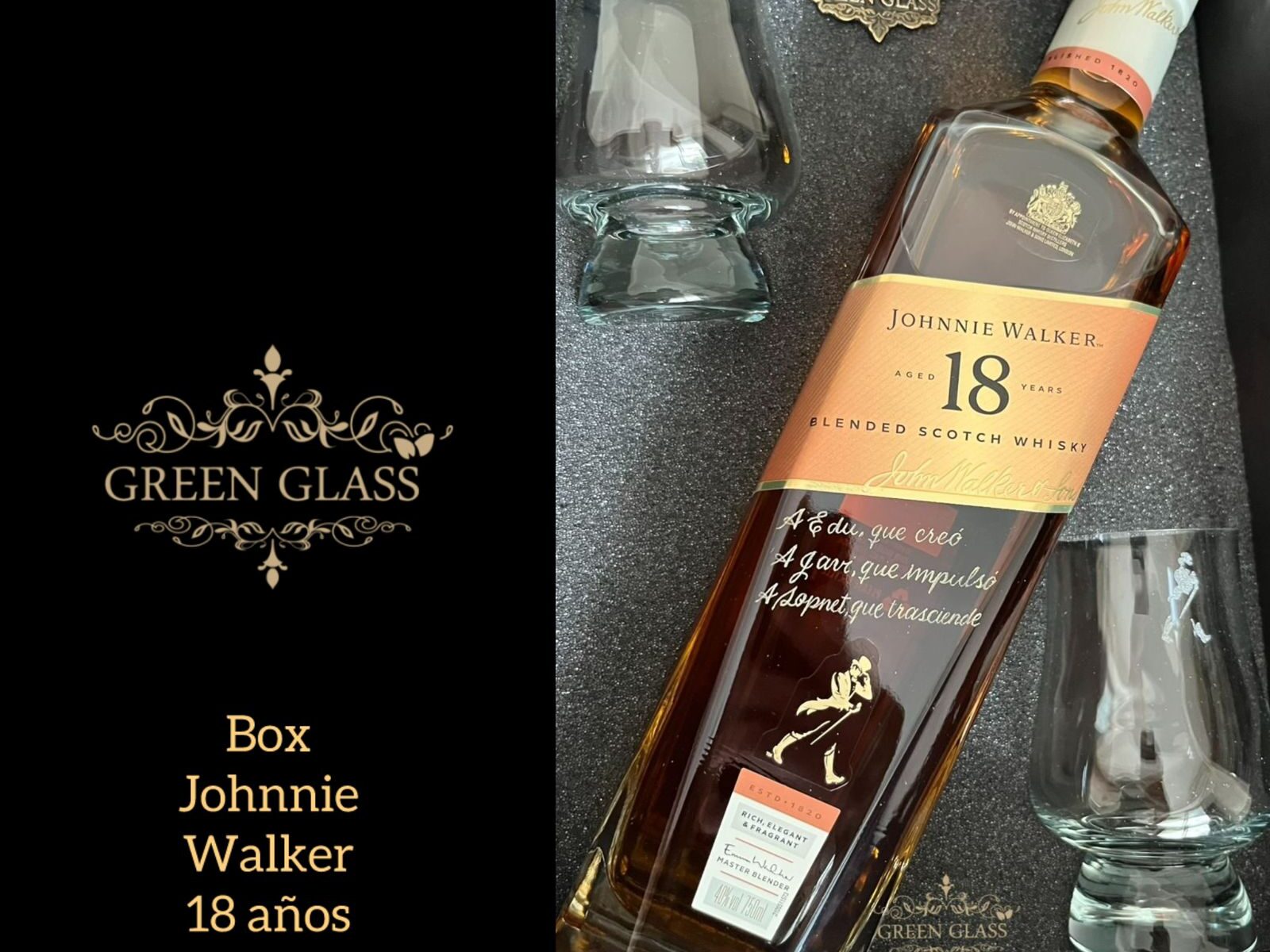 Box de whisky para regalo johnnie walker