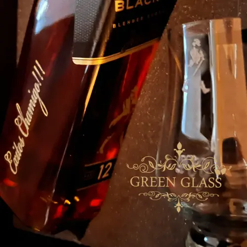 Botella personalizada de whisky scotch