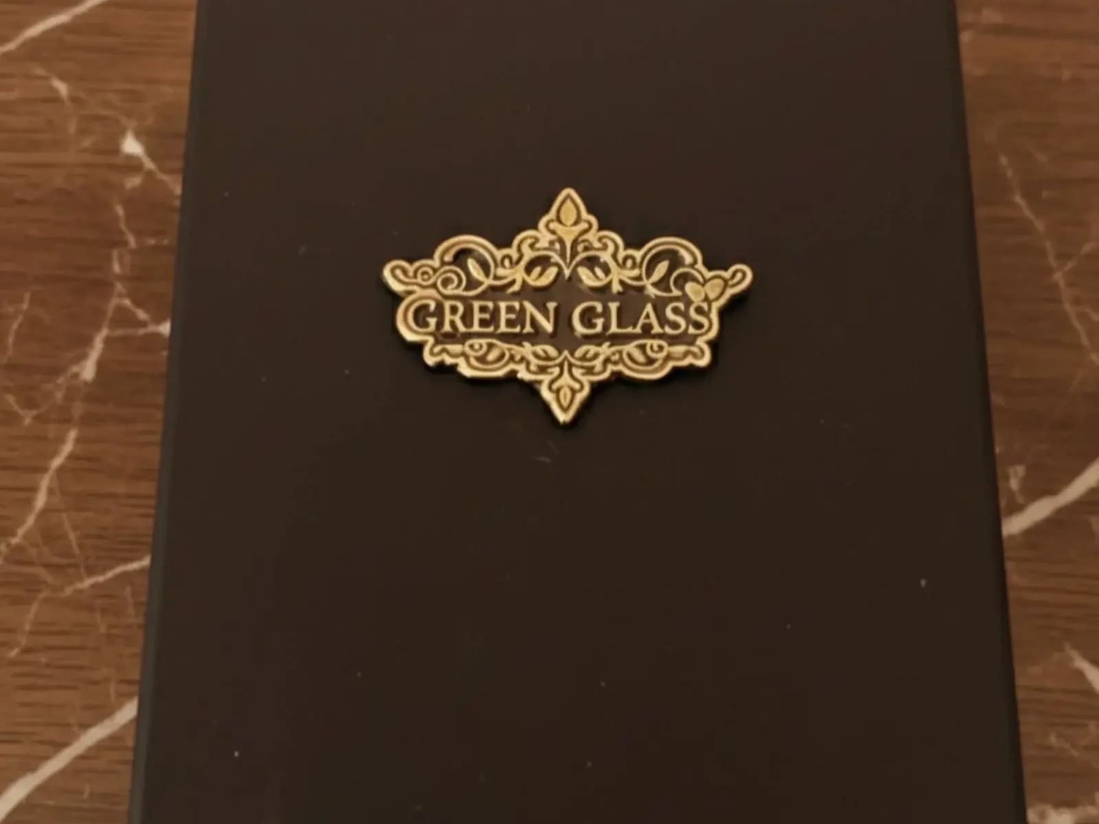 Packaging de los productos de lujo Green Glass