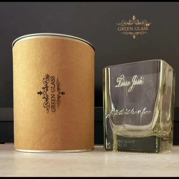 Vaso de whisky Johnnie Walker Gold edición OUTLET Green Glass Personalizado con grabado en vidrio