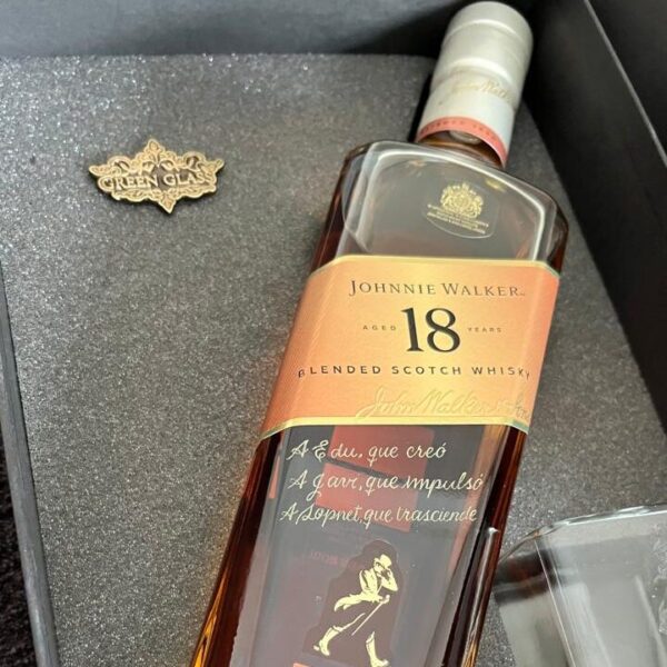 Johnnie Walker 18 años personalizado para regalo edición Green Glass